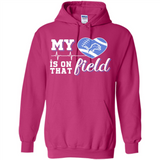 Detroit Lions Football My Heart is on that Field - Hoodie