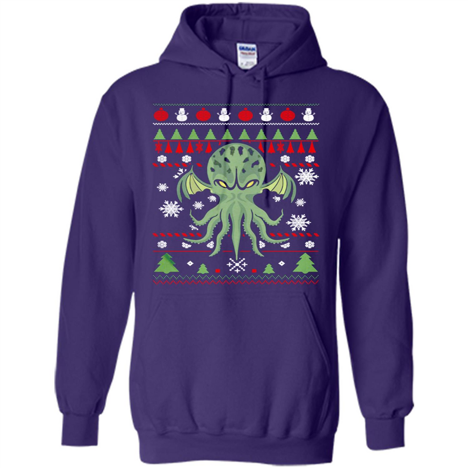 Octopus Ugly Sweater Christmas - Hoodie