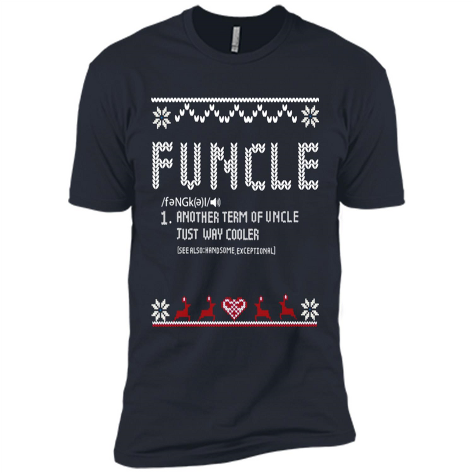Mens Christmas Funcle Definition - Premium Short Sleeve T-Shirt
