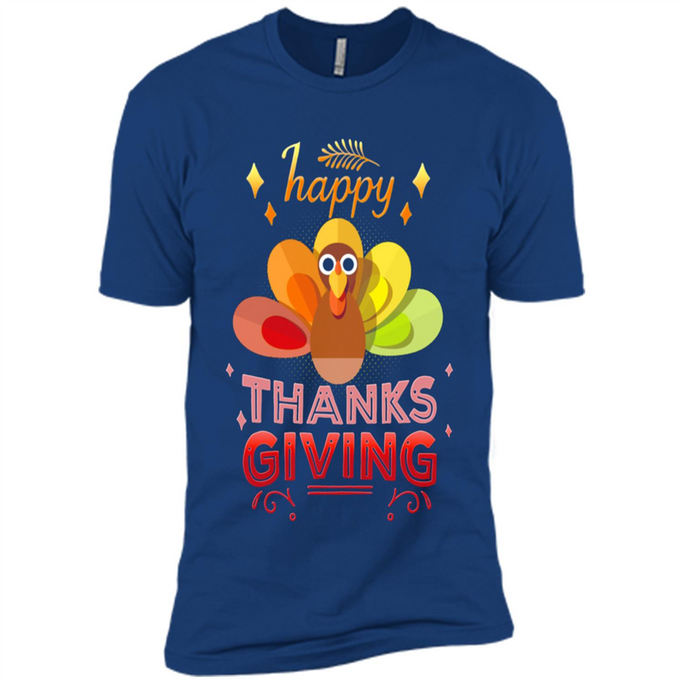 Happy Thanksgiving Turkey Day Colorful Cute