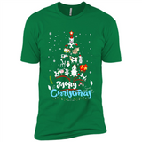 Christmas Ugly Sweater Animal Tree Pine Merry Christmas - Premium Short Sleeve T-Shirt