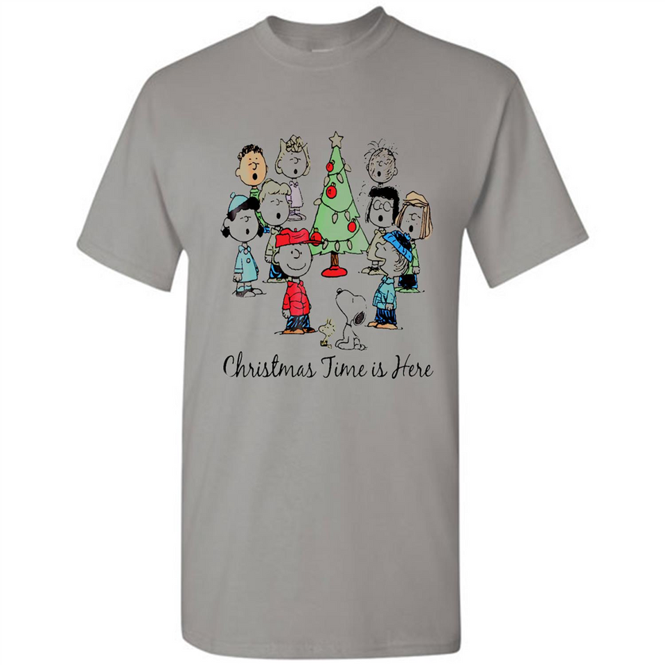 Snoopy Christmas Time Is Here Sporty T-Shirt - Shirt