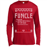 Mens Christmas Funcle Definition - Canvas Long Sleeve T-Shirt