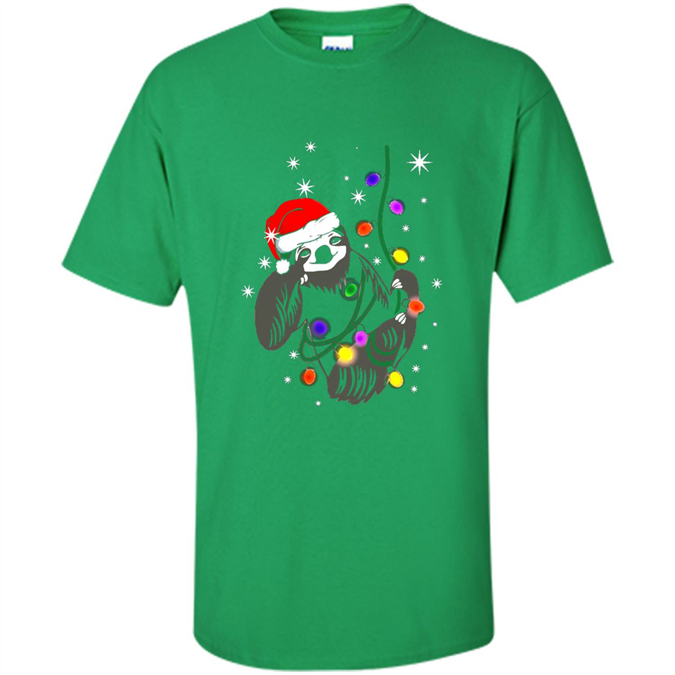 Cute Christmas Choloepus Sloth Santa Led Light Mug - Shirt