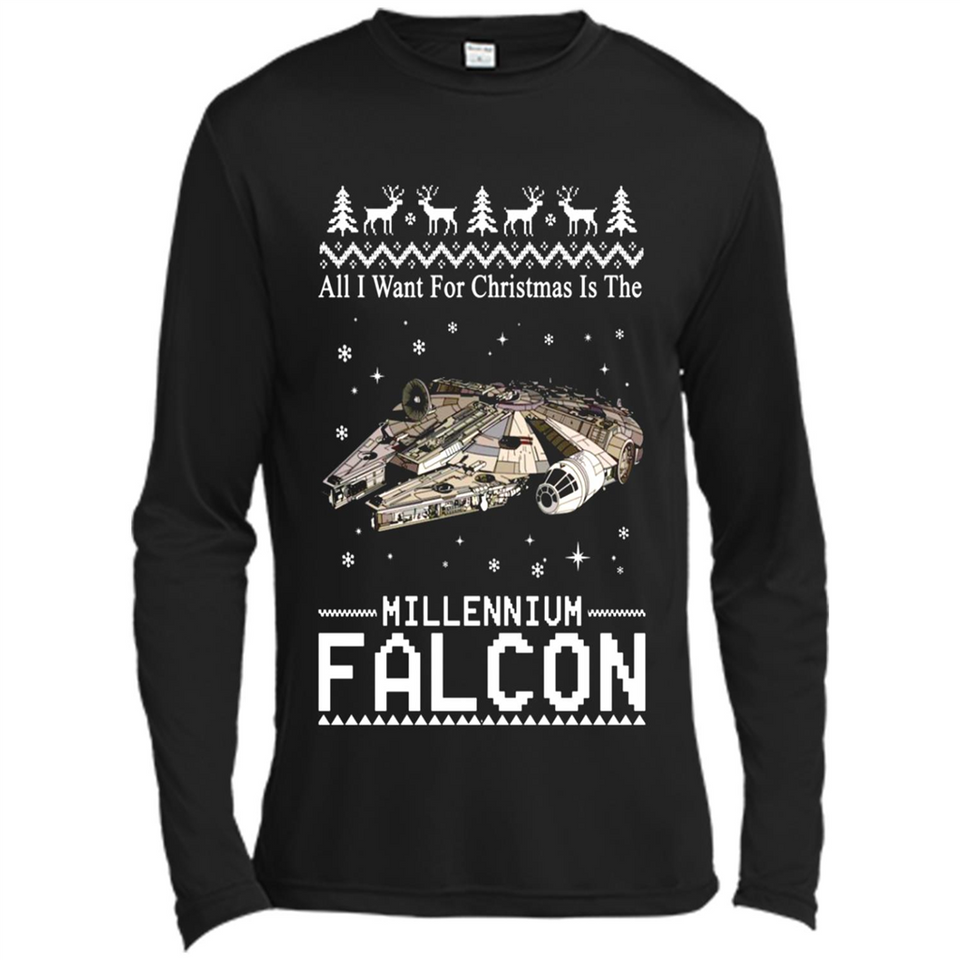 All I Want For Christmas Is The Millennium Falcon ugly PINGPONG