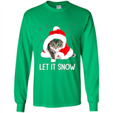 Let It Snow Cat Christmas sweater PINGPONG