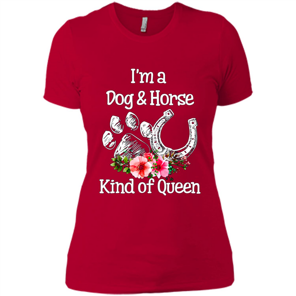 I'm A Dog & Horse Shirt Animal Lover Gift