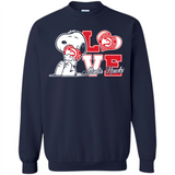 Snoopy loves NBA Atlanta Hawks - Sweatshirt