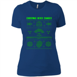 Christmas Ugly Sweater Christmas Never Changes Star Wars - Ladies' Boyfriend T-Shirt