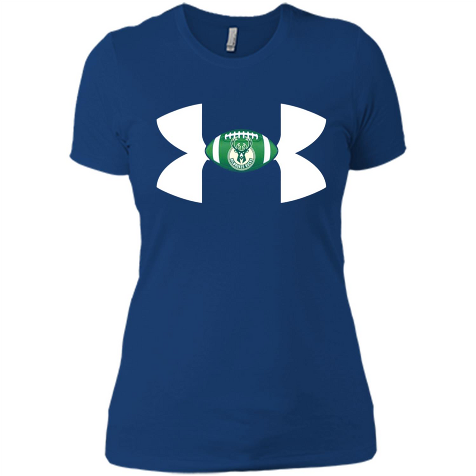 Milwaukee Bucks Under Armour Logo - Ladies' Boyfriend T-Shirt