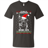 Morning Person Dutch Shepherd Funny Xmas - Men's V-Neck