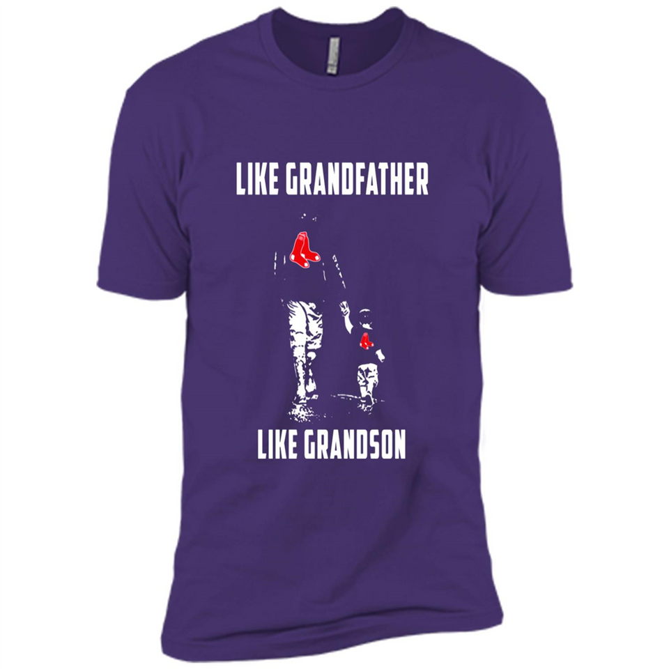 Boston Red Sox GrandFather Like GrandSon - Premium Short Sleeve T-Shirt