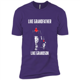 Boston Red Sox GrandFather Like GrandSon - Premium Short Sleeve T-Shirt
