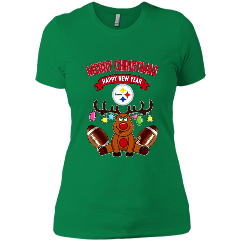 Pittsburgh Steelers NFL Reindeer Funny Merry Christmas And Happy New Year