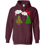 Fir Loves Christmas Tree Funny Undecorated Joke - Hoodie