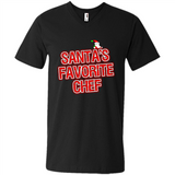 Funny Christmas Clothes - Santas Favorite Chef - Men's V-Neck