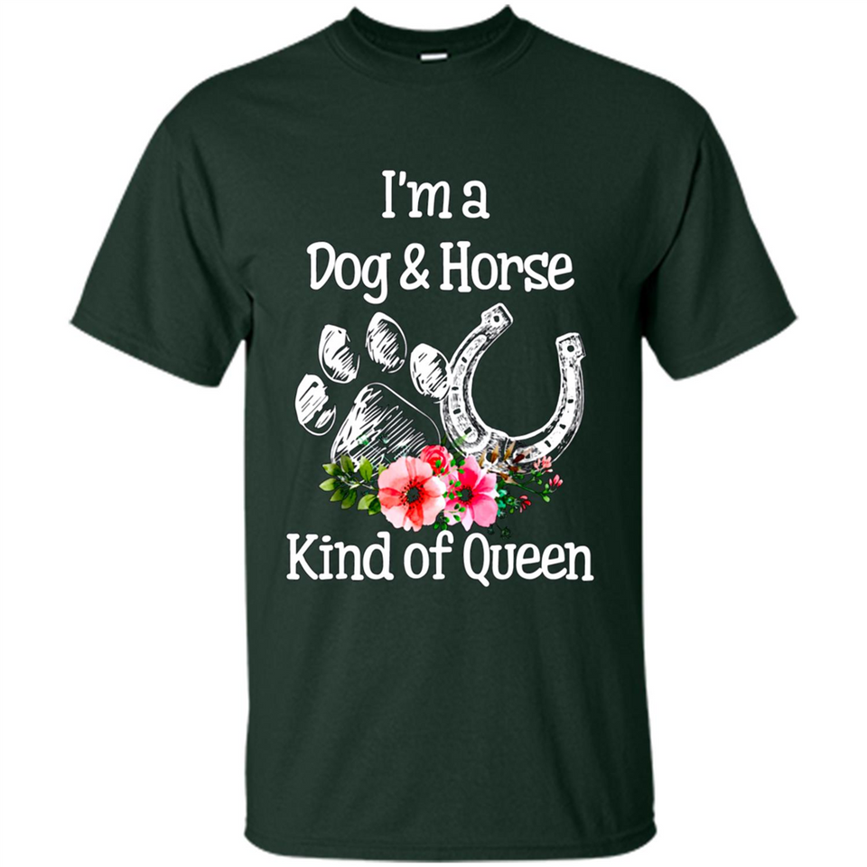 I'm A Dog & Horse Shirt Animal Lover Gift