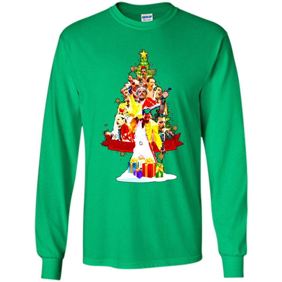 Freddie Mercury Christmas Tree Sweatshirt PING PONG