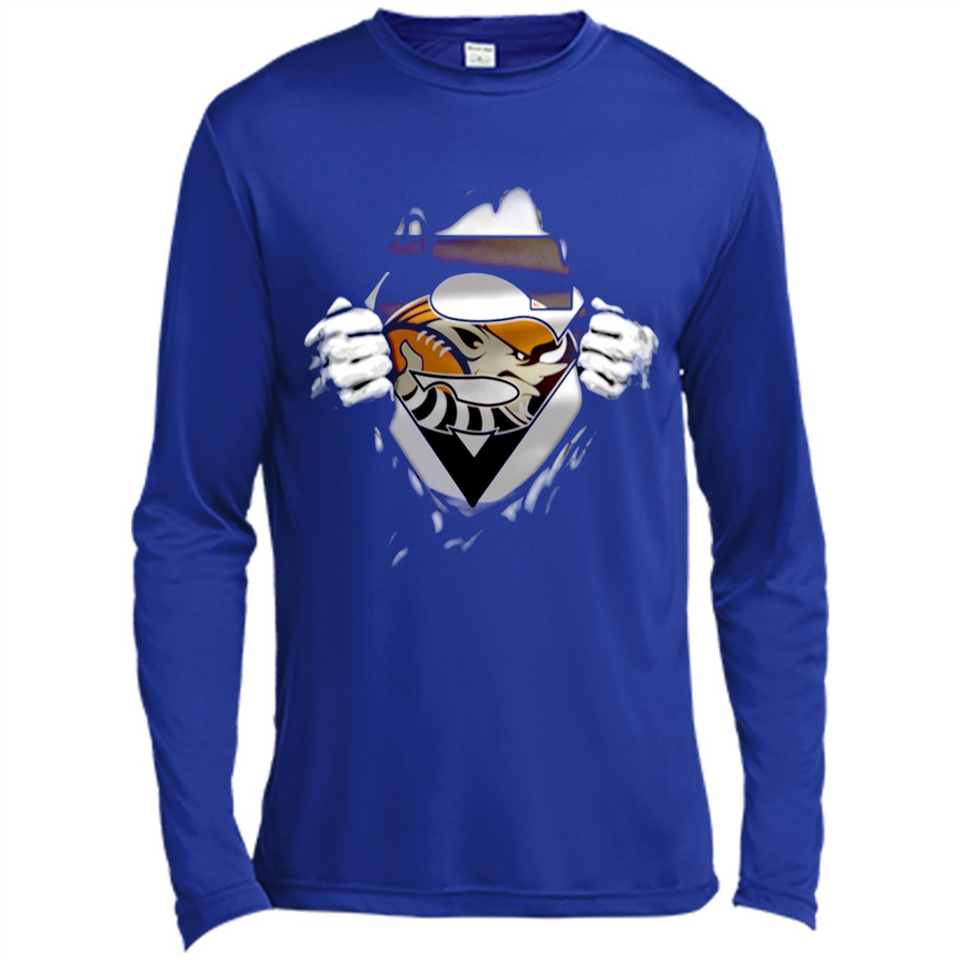 Cleveland Browns And Superman Fans - Canvas Long Sleeve T-Shirt