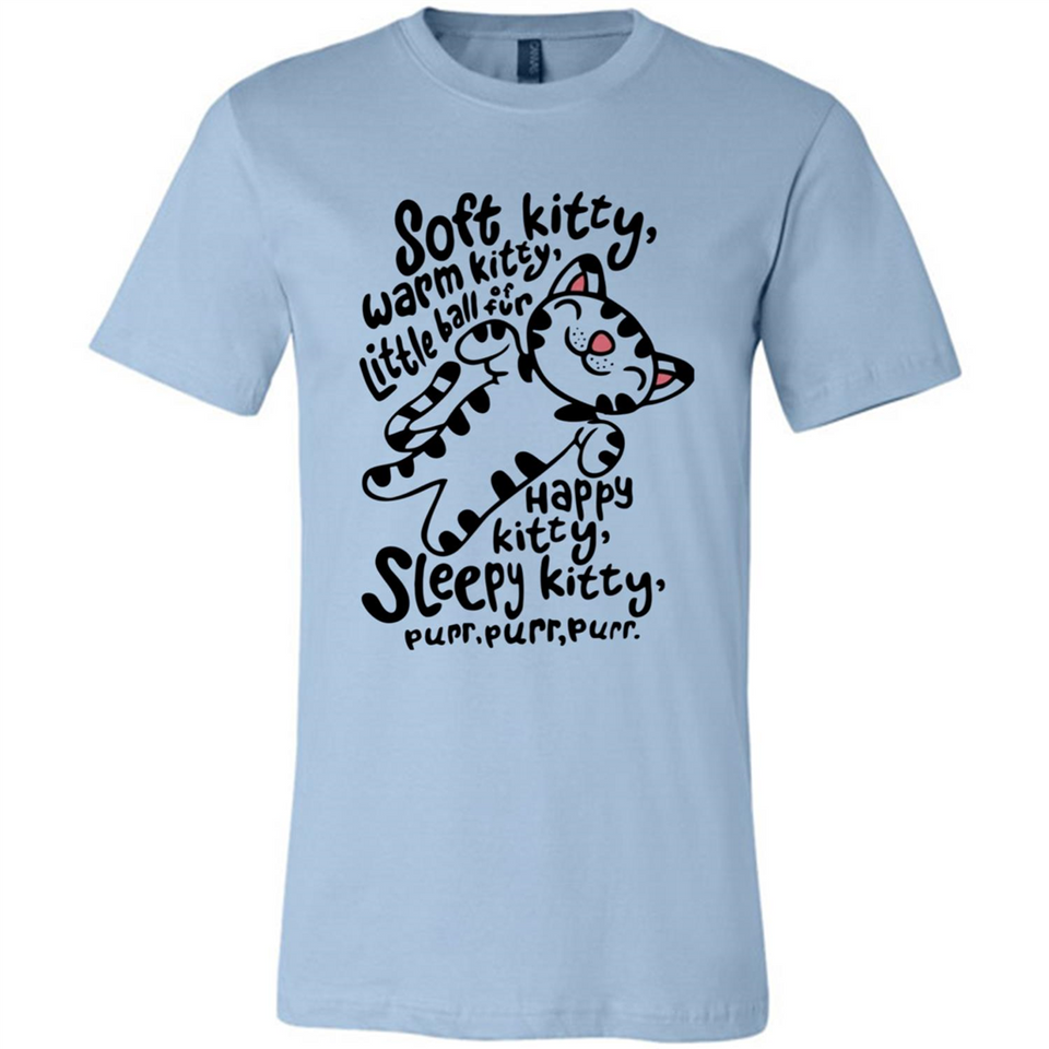 Soft kitty warm kitty little ball of fur - Canvas Unisex T-Shirt