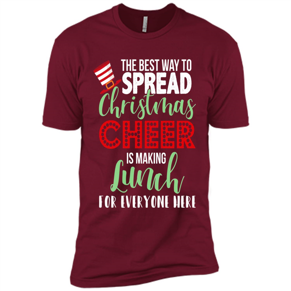 Spread Christmas Cheer Lunch Family Xmas Gift Ls - Premium Short Sleeve T-Shirt