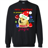 Christmas Doge Meme Shirts Funny Santa Shiba Inu Dog - Sweatshirt