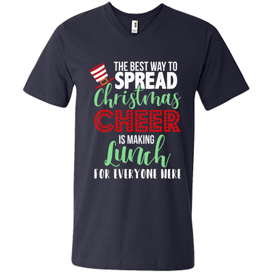 Spread Christmas Cheer Lunch Family Xmas Gift Ls - Men's V-Neck