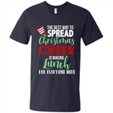Spread Christmas Cheer Lunch Family Xmas Gift Ls - Men's V-Neck