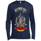 October Guy With Three Sides Quiet Fun Crazy - Canvas Long Sleeve T-Shirt