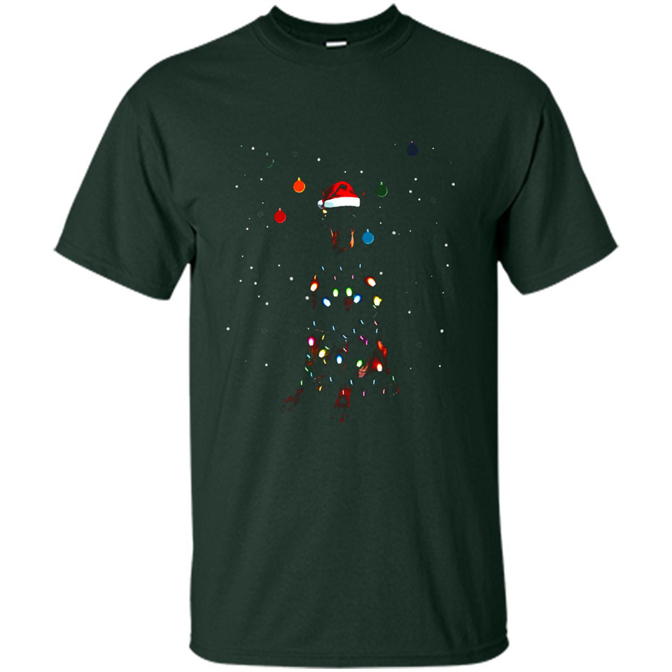 Doberman Santa Lights Christmas Dog Xmas Sweatshirt - Shirt
