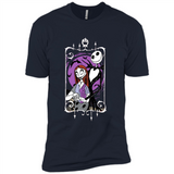 Disney Nightmare Before Christmas Jack And Sally T-Shirt - Premium Short Sleeve T-Shirt