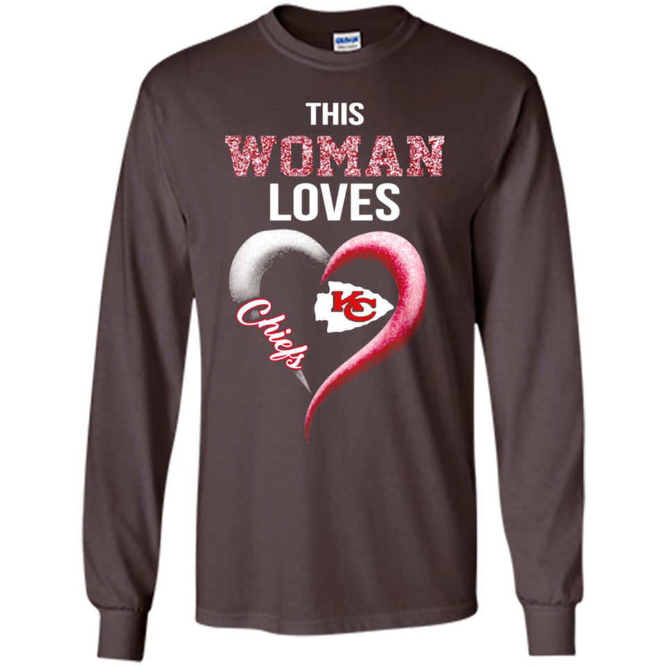 This Woman love Chiefs NFL football team - Long Sleeve T-Shirt