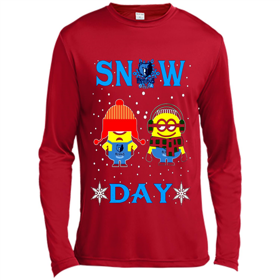 Snow Day Shirt For Memphis Grizzlies Vs Minion Fans pingpong