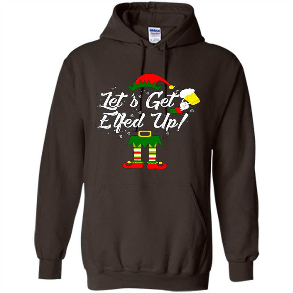 Let's Get Elfed Up Drinking Beer Christmas PINGPONG
