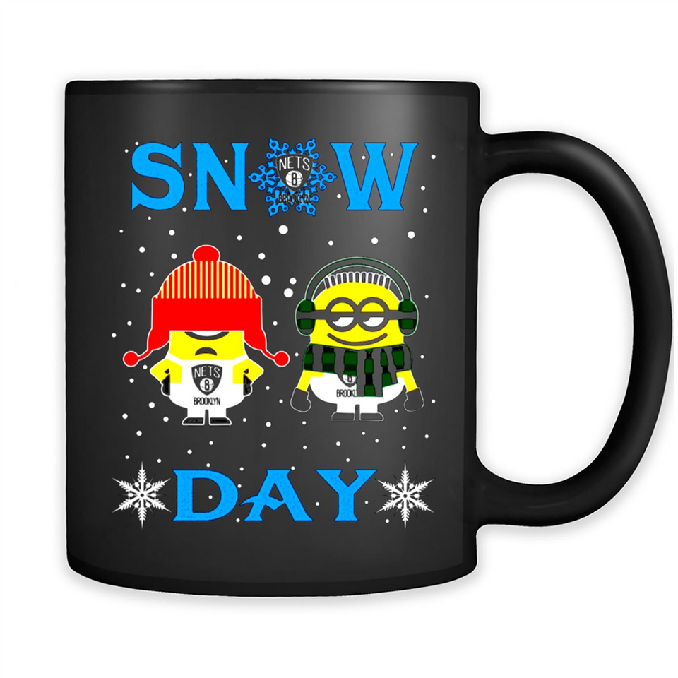 Snow Day Shirt For Brooklyn Nets Vs Minion Fans pingpong