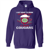 I Just Want To Drink Hot Chocolate & Watch Washington State Cougars Ugly Christmas Sweater PINGPONG