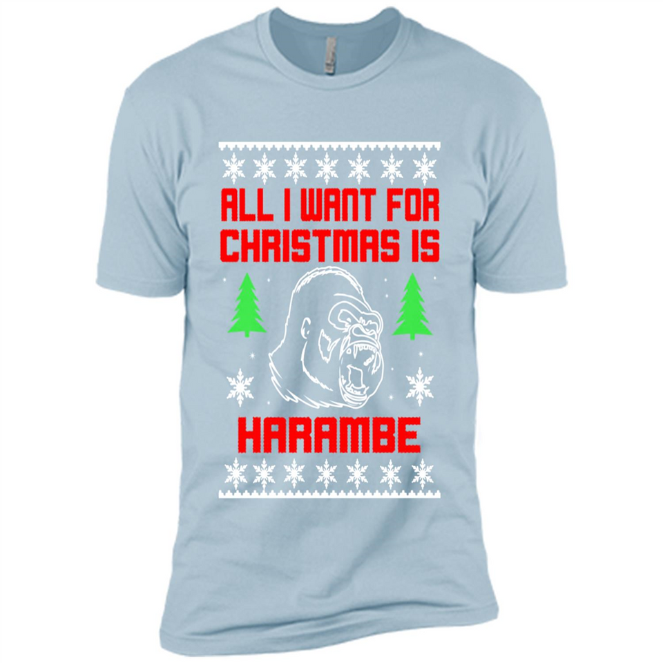 All I Want For Christmas Is HarambeT Rex Attack Reindeer ugly sweater PINGPONG