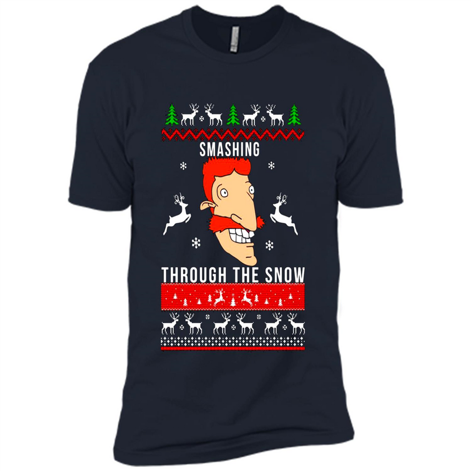 Nigel Thornberry Smashing through the snow Christmas sweatshirt PINGPONG