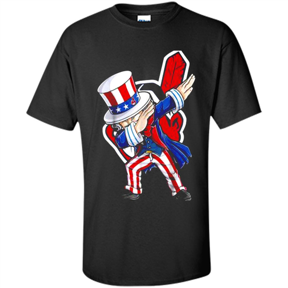 MLB CLEVELAND INDIANS UNCLE SAM DABBING INDEPENDENCE DAY