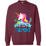 Unicorns are born in Gemini Birthday Rainbow Gift Custom Ultra Cotton