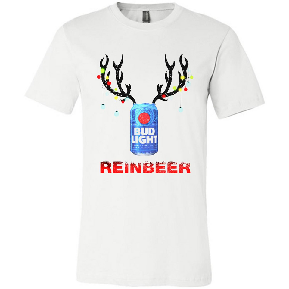 Bud light reinbeer Christmas - Canvas Unisex T-Shirt