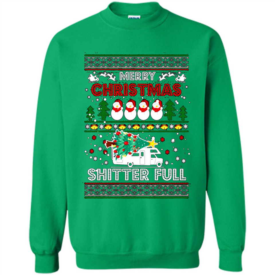 Merry Christmas Shitter Full Christmas Tree Snowman PING PONG