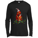 Christmas Lights Sloth Long Sleeve Santa Sloth - Canvas Long Sleeve T-Shirt