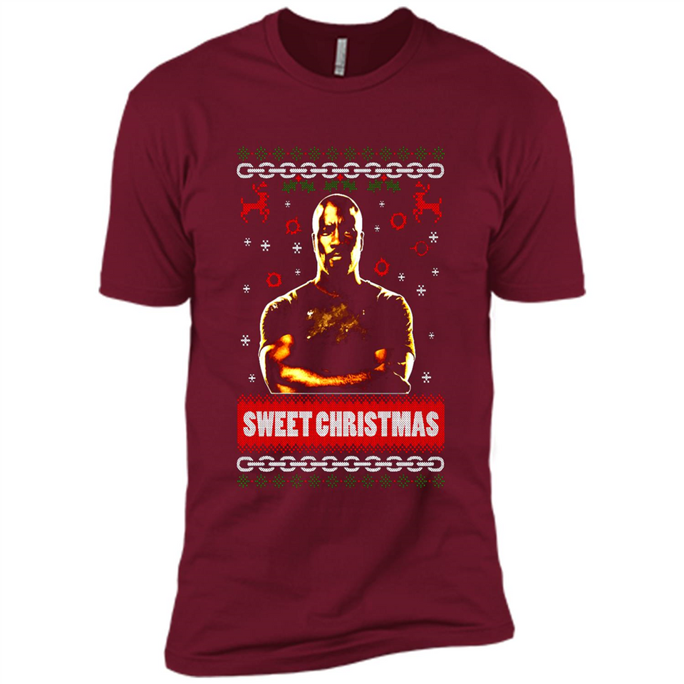 Christmas Ugly Sweater Floyd Mayweather Sweet Christmas - Premium Short Sleeve T-Shirt