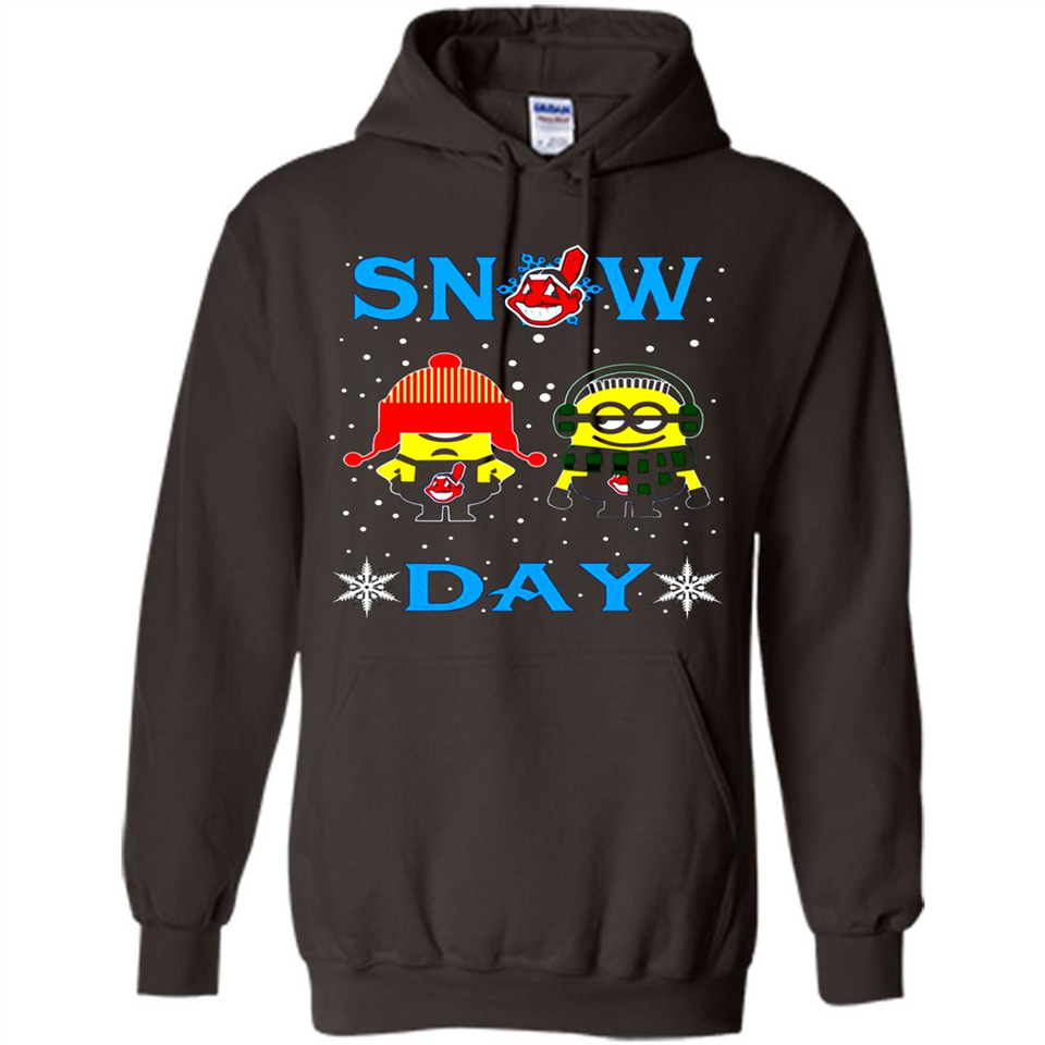 Snow Day Shirt For Cleveland Indians Vs Minion Fans pingpong