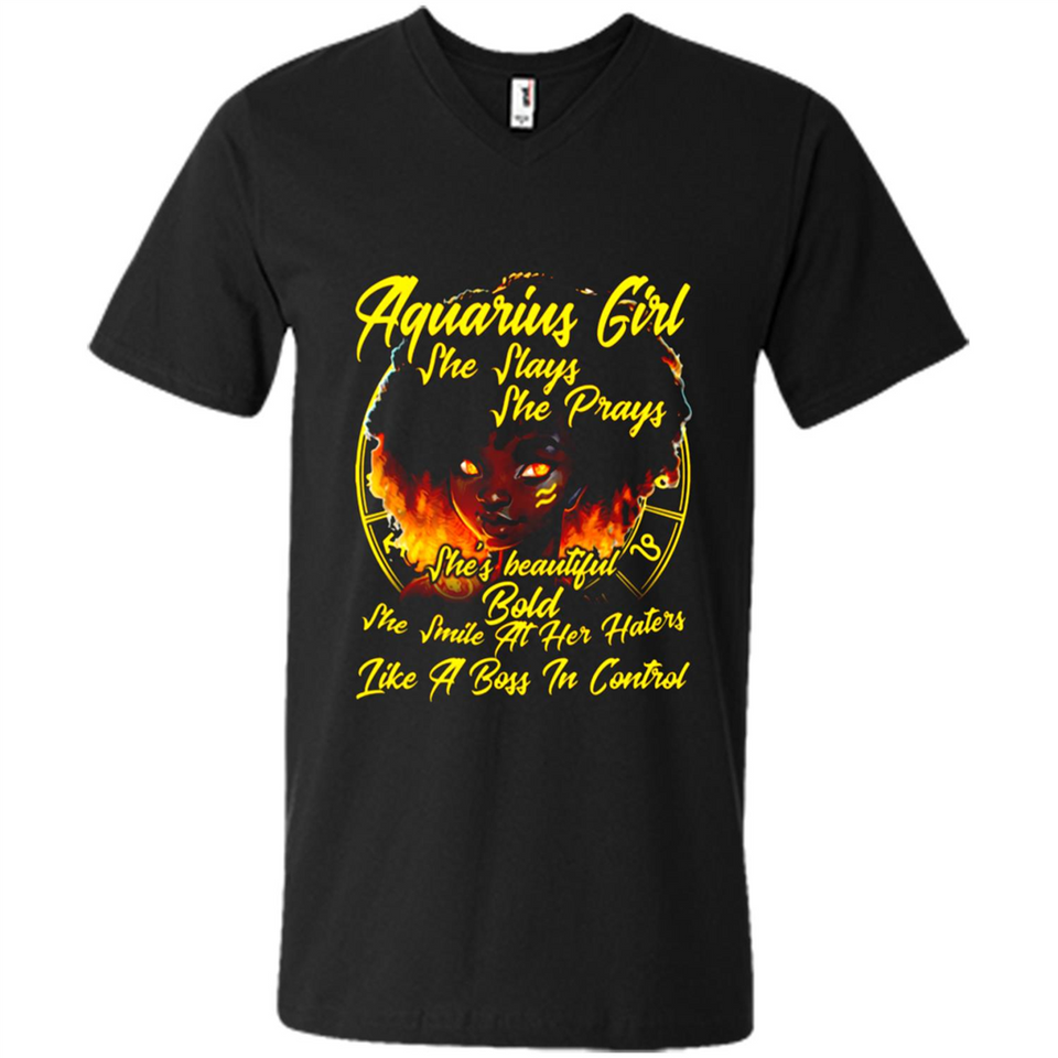 Aquarius Girl She Slays She Prays Zodiac Sign PINGPONG