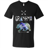 Grandma Bear Shirt Tribal Family Vacation & Camping Tee - Men's V-Neck