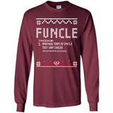 Mens Christmas Funcle Definition - Long Sleeve T-Shirt