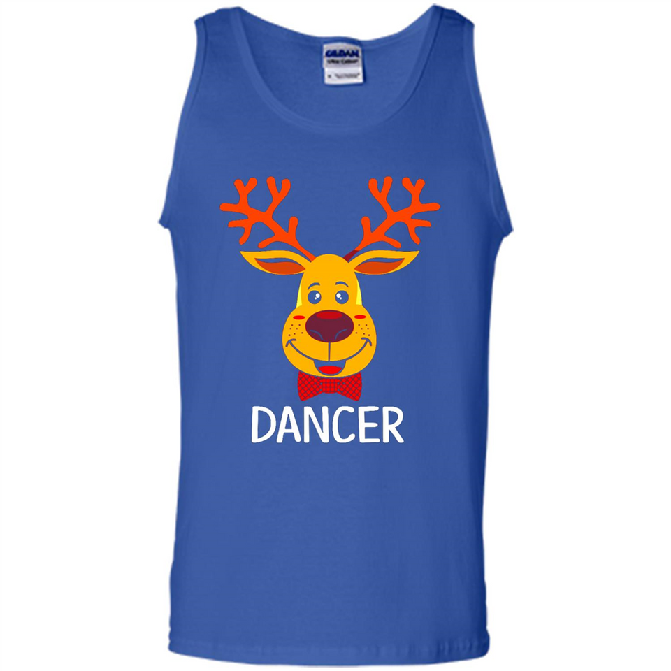 Dancer Santa Claus Funny Xmas Holiday T-Shirt - Tank Top
