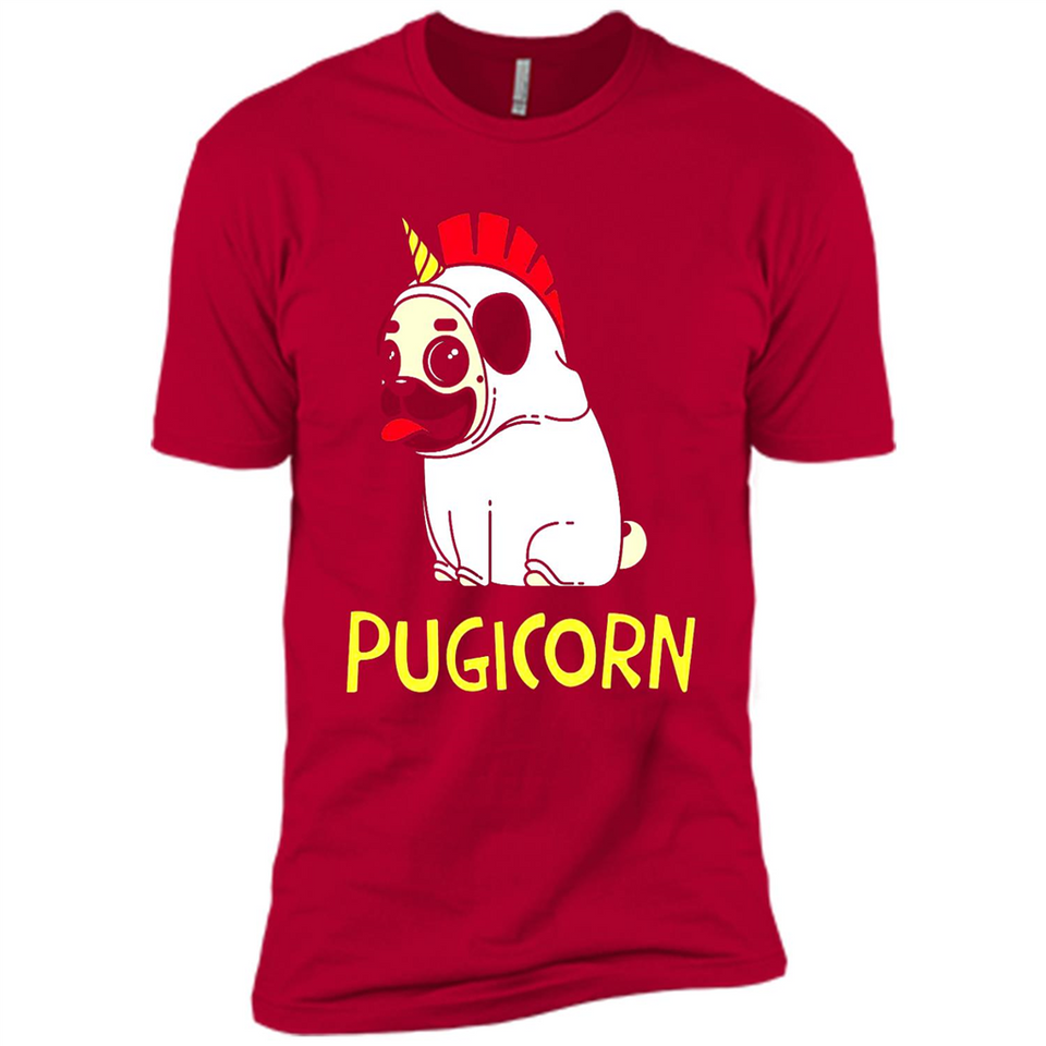 Pugicorn Pug Unicorn Funny Shirt PINGPONG - Premium Short Sleeve T-Shirt